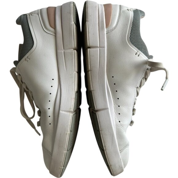 ON Sneakers Womens 8 The Roger Advantage Cloud Tec White Leather Running Tennis - Picture 13 of 16